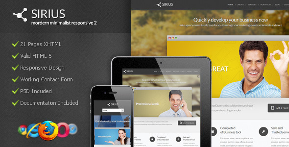 Sirius - Modern Minimalist Responsive 2 Sirius - Modern Minimalist Responsive 2