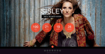 Sisley - Responsive Coming Soon Template