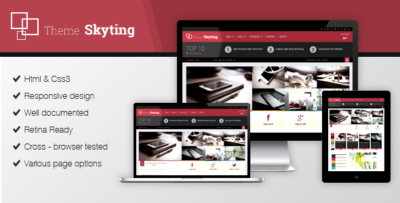 Skyting Magazine HTML5 template