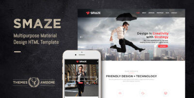 Smaze - Multipurpose Material Design HTML Template