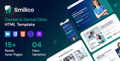 Smilico - Dentist & Dental Clinic HTML5 Template