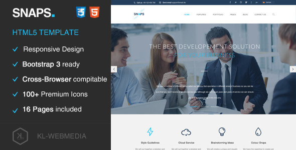 Snaps - Creative HTML5 Template Snaps - Creative HTML5 Template