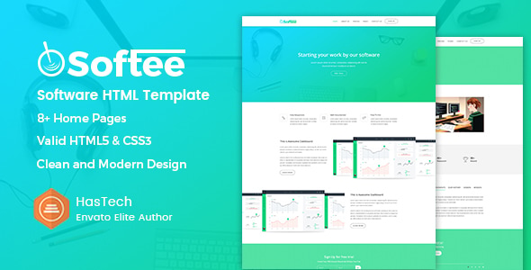 Softee - SaaS & Software Landing Page HTML Template Softee - SaaS & Software Landing Page HTML Template