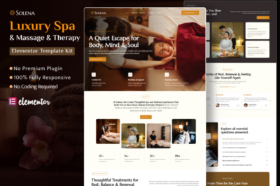 Solena - Luxury Spa & Massage Therapy Elementor Template Kit