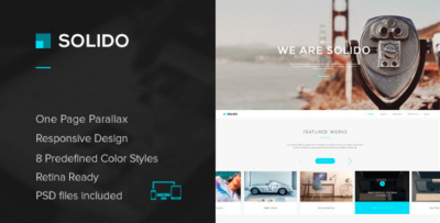 Solido - Responsive One Page Parallax Template
