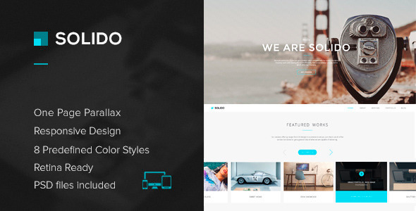 Solido - Responsive One Page Parallax Template Solido - Responsive One Page Parallax Template