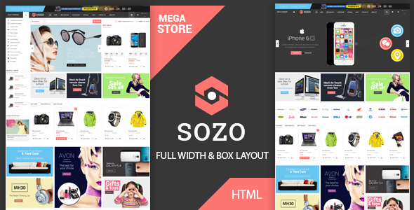Sozo - Fashion Electronics Store HTML Template Sozo - Fashion Electronics Store HTML Template