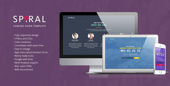 Spiral - Under Construction Page Template Spiral - Under Construction Page Template