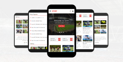 Sport - Responsive Mobile Template