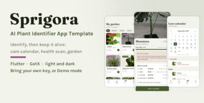 Sprigora | Flutter AI Plant Identifier App Template