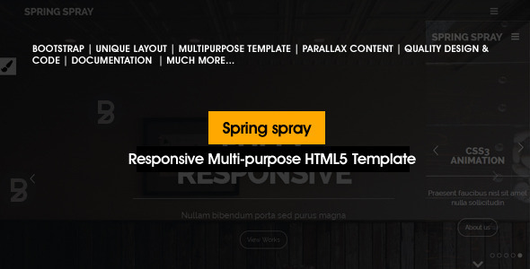 Springspray - Multipurpose HTML5 Template Springspray - Multipurpose HTML5 Template