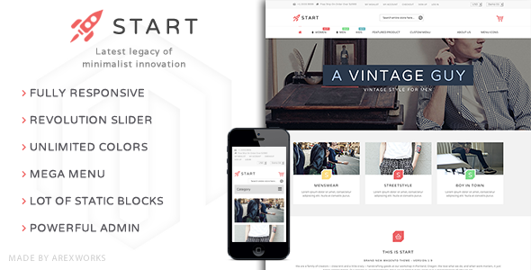 Start - Multi-Purpose Responsive Magento Theme Start - Multi-Purpose Responsive Magento Theme