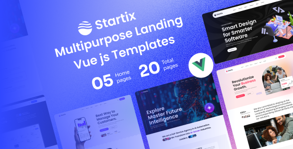 Startix - Multipurpose Saas Landing Vue js Templates Startix - Multipurpose Saas Landing Vue js Templates