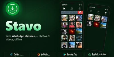 Stavo - Status Saver for WA | Flutter Android App With AdMob