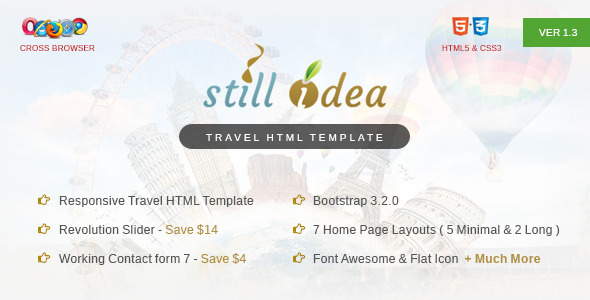 Stillidea - Travel, Clean HTML Template Stillidea - Travel, Clean HTML Template