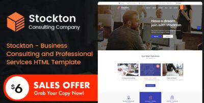 Stockton - Business Consulting and Professional Services HTML Template