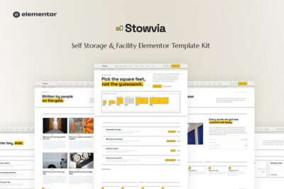 Stowvia - Self Storage & Facility Elementor Template Kit