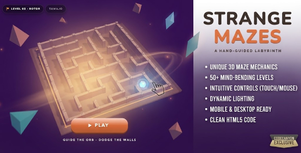 Strange Mazes | 3D Puzzle HTML5 Game Strange Mazes | 3D Puzzle HTML5 Game