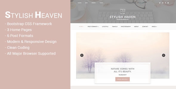 Stylish Heaven - Personal Blog - HTML Template Stylish Heaven - Personal Blog - HTML Template