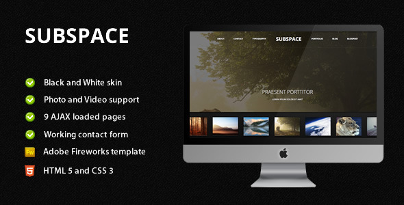 Subspace - Portfolio HTML5 Template Subspace - Portfolio HTML5 Template