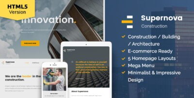 Supernova - Construction website template