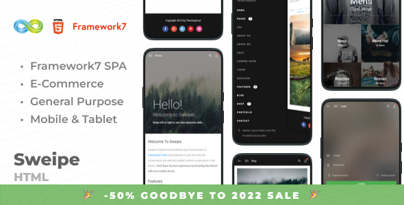 Sweipe - Mobile HTML Web App Ready Template Sweipe - Mobile HTML Web App Ready Template