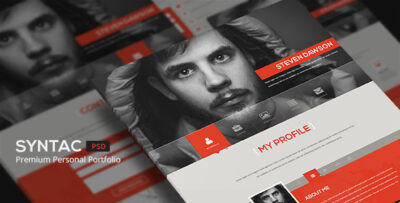 Syntac - Flat Personal Portfolio Html Template