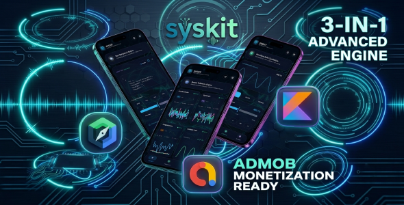 SysKit | 3-in-1 System Utility & Developer Toolbox Android App with AdMob SysKit | 3-in-1 System Utility & Developer Toolbox Android App with AdMob