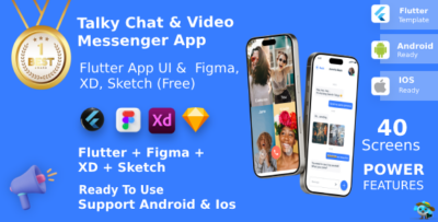 Talky | Modern Chat, Group and Call UI Kit for Flutter