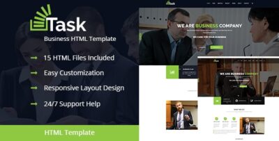 Task - Responsive HTML Business/Corporate Template