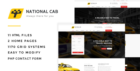 Taxi Cab - Responsive HTML Template Taxi Cab - Responsive HTML Template