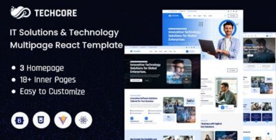 TechCore - React IT Solutions & Technology Multipage Template