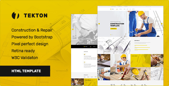 Tekton - Construction & Repair / Business Responsive HTML Template Tekton - Construction & Repair / Business Responsive HTML Template