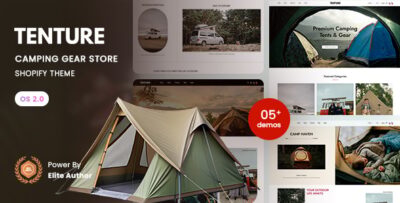 Tenture - Camping Gear Store Shopify 2.0 Theme