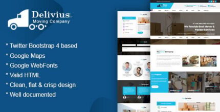 Tez Mover  - Moving, Delivery & Transportation Company HTML Responsive Template