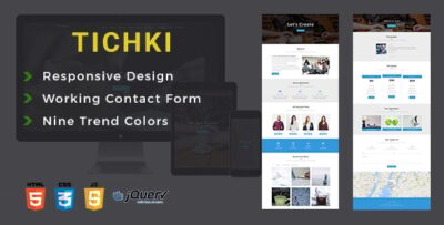 Tichki-Onepage Multipurpose Template