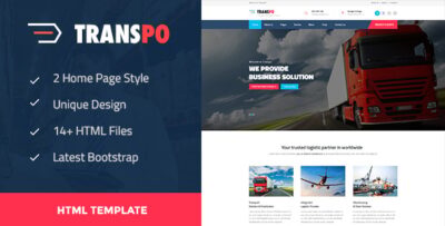 Transpo - Transport and logistics template.