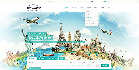 Travel Agency Bootstrap Template Travel Agency Bootstrap Template