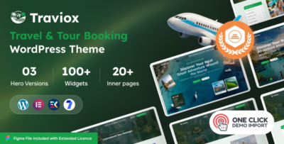 Traviox – Modern Travel & Tour Booking WordPress Theme