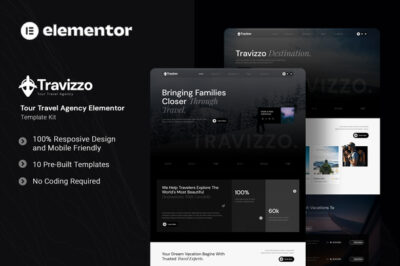 Travizzo - Tour Travel Agency Elementor Template Kit