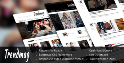 Trend Mag - HTML5 Magazine Template