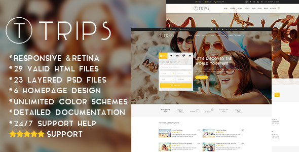 Trips | Travel Hotel Booking Site HTML Template Trips | Travel Hotel Booking Site HTML Template