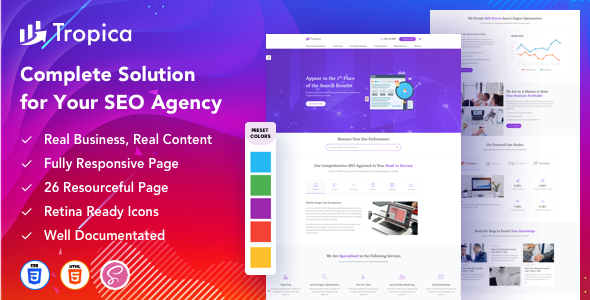 Tropica – SEO Agency HTML Template Tropica – SEO Agency HTML Template
