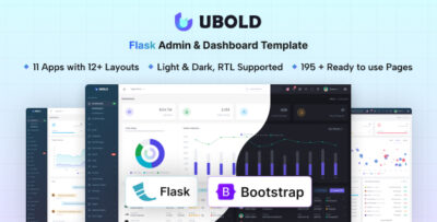 UBold - Flask Admin & Dashboard Template