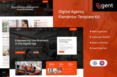 Ugent - Digital Agency Elementor Template Kit