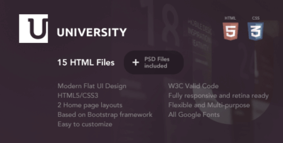 University - Education HTML Template