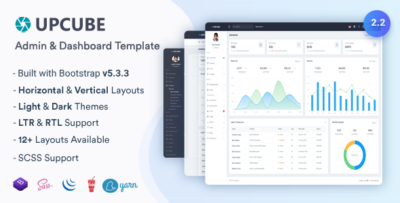 Upcube - Responsive Bootstrap Admin & Dashboard Template