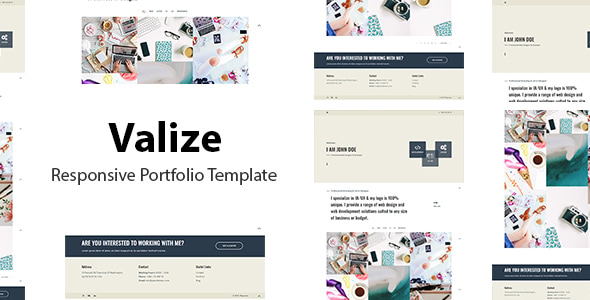Valize - Responsive Portfolio Template Valize - Responsive Portfolio Template