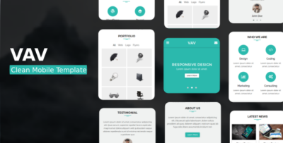 VAV - Clean Mobile Template