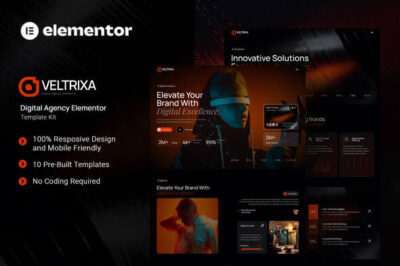 Veltrixa - Digital Agency Elementor Template Kit